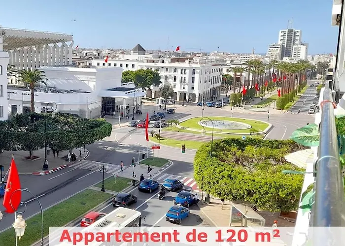 Panoramic View Of Downtown Rabat